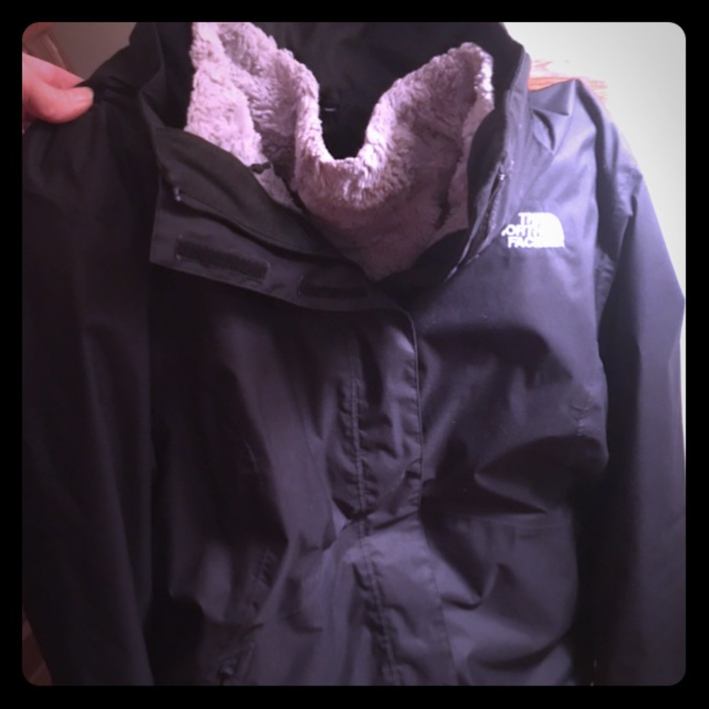 North Face winter coat with windbreaker